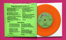 Load image into Gallery viewer, X Ray Spex - Day The World Turned Day-glo 7&quot; Orange Vinyl EMI 1978