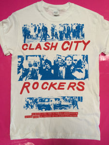 The Clash - Clash City Rockers Punk T-Shirt Blue Print