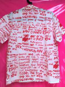 Sex Pistols Peter Pan / Seditionaries Style Punk Shirt Size Medium