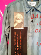 Load image into Gallery viewer, Punk Shirt in Anarchy Style With Slogan Patches etc Size Medium