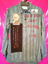 Load image into Gallery viewer, Punk Shirt in Anarchy Style With Slogan Patches etc Size Medium