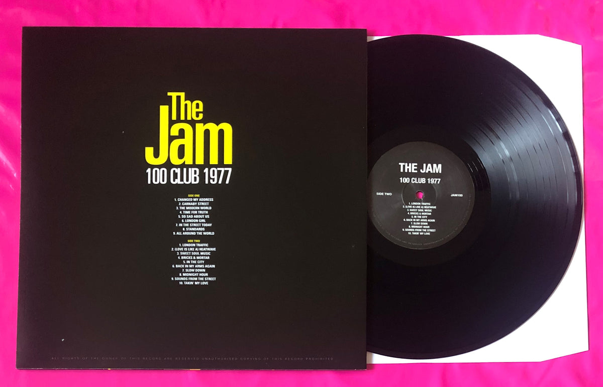 The Jam - Live at The 100 Club Unofficial LP Recorded Live in London in 1977