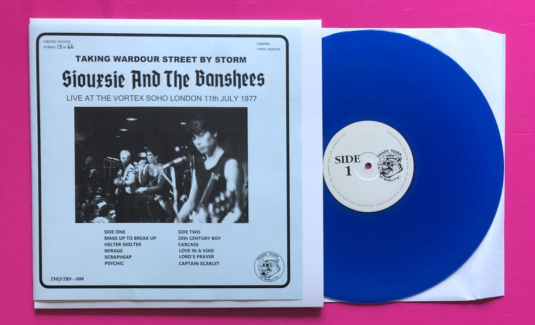 Siouxsie & The Banshees - Taking Wardour Street By Storm LP Blue Vinyl