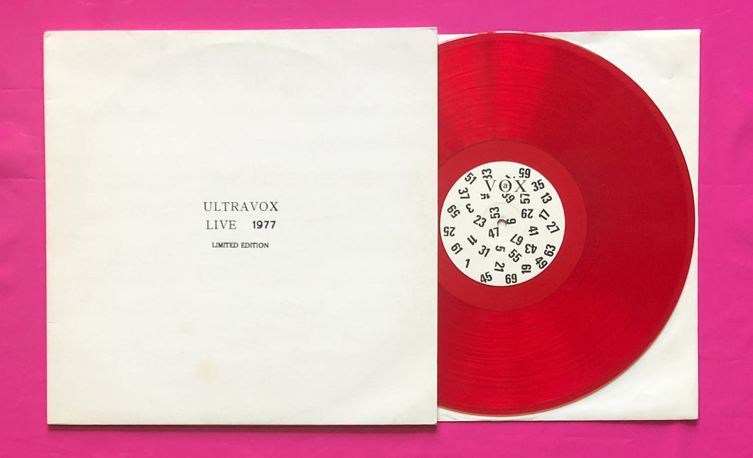 Ultravox - Live 1977 LP Recorded In Stockholm AKA Frozen Ones