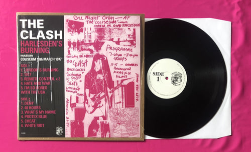 Clash - Harlesden's Burning LP Live March 1977 on the TMQ Record Label