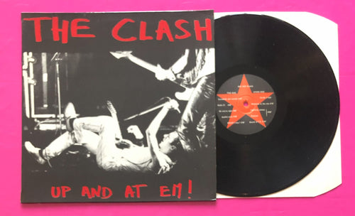 Clash - Up And At 'Em LP Recorded 1981 Live In Paris Red & Black 1982