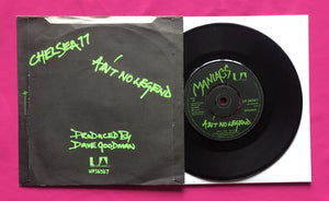 Maniacs - Chelsea 77 Single 7" On United Artists Records Label From 1977