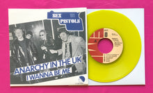 Load image into Gallery viewer, Sex Pistols - Anarchy In The UK 7&quot; Dutch 1977 Release Repro Yellow Vinyl