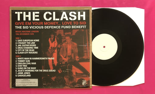 Clash - Give 'Em Your Money ... Love To Sid Live '78 LP TMQ Records
