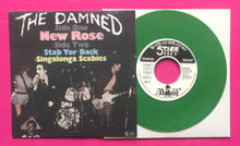 Load image into Gallery viewer, Damned - New Rose 7&quot; Single Green Vinyl Repro Of Stiff German Original&nbsp;