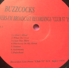 Load image into Gallery viewer, Buzzcocks - Club 57 LP Live WERS-FM September 1979 Japanese Release