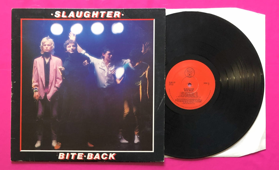 Slaughter (And The Dogs) - Bite Back LP US Gold Stamped Promo 1980