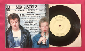 Sex Pistols - Anarchy In Sweden '77 EP Live Kristinehamn Unreleased