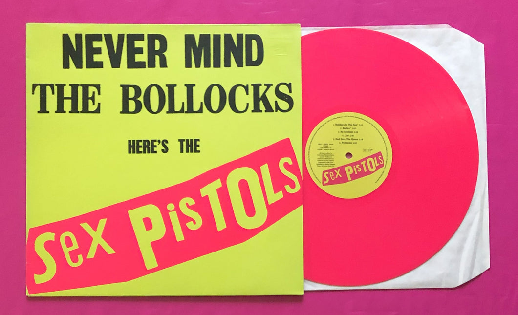 Sex Pistols - Never Mind The Bollocks LP 1998 Virgin Pink Vinyl Reissue