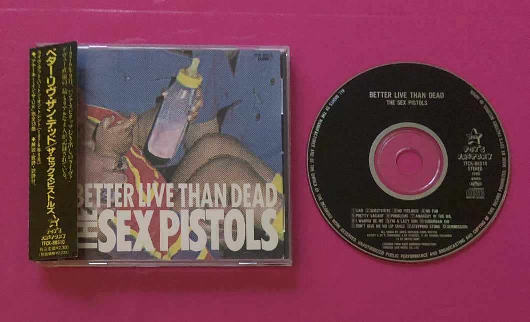 Sex Pistols - Better Live Than Dead CD With Obi Japanese Version 1990