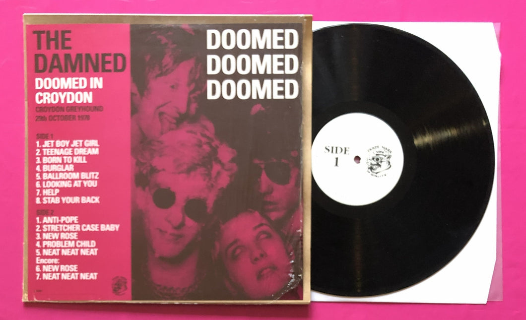 Damned - Doomed In Croydon LP Live Recording From 1978 TMQ Records