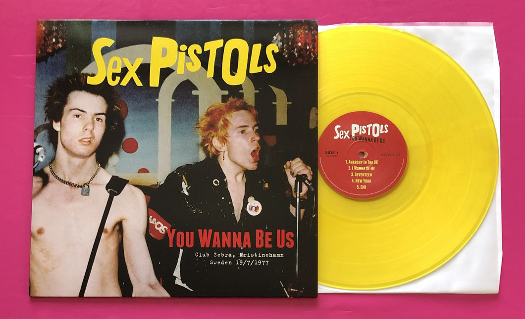 Sex Pistols - You Wanna Be Us LP Live Kristinehamn 1977 Yellow Vinyl