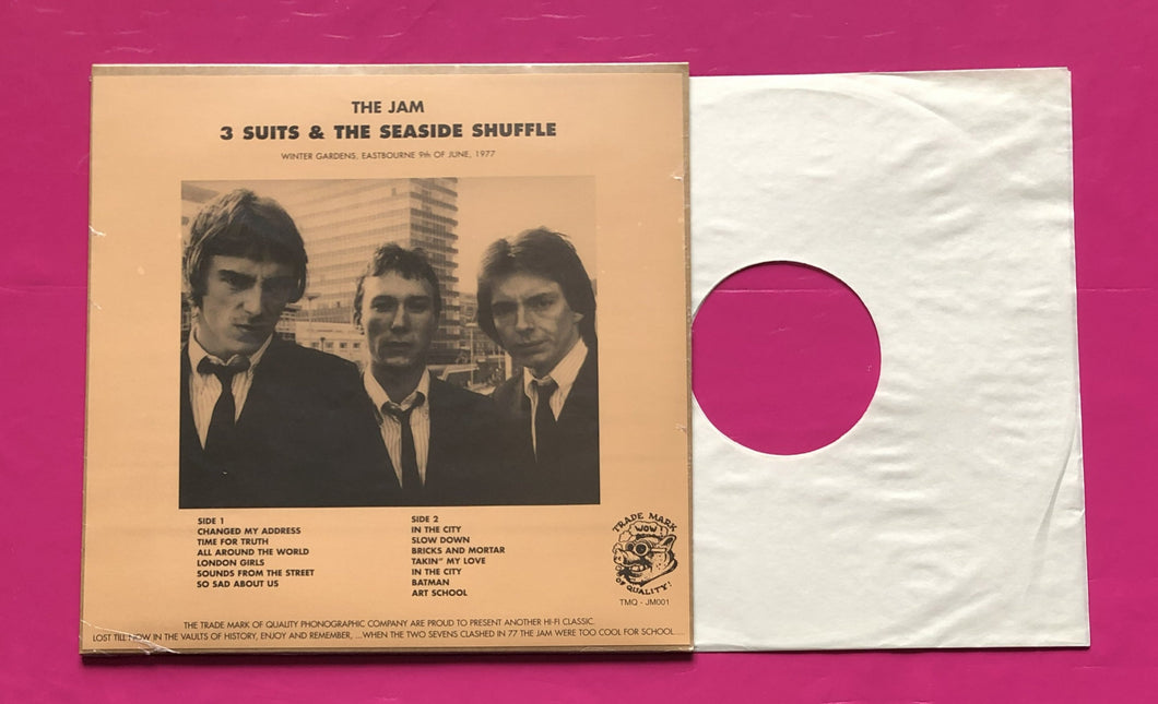 Jam - 3 Suits & The Seaside Shuffle LP Eastbourne 1977 TMQ Records