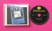 Load image into Gallery viewer, Sex Pistols - Stockholm 1977 CD Live In Sweden July 1977 Goodtimes Music