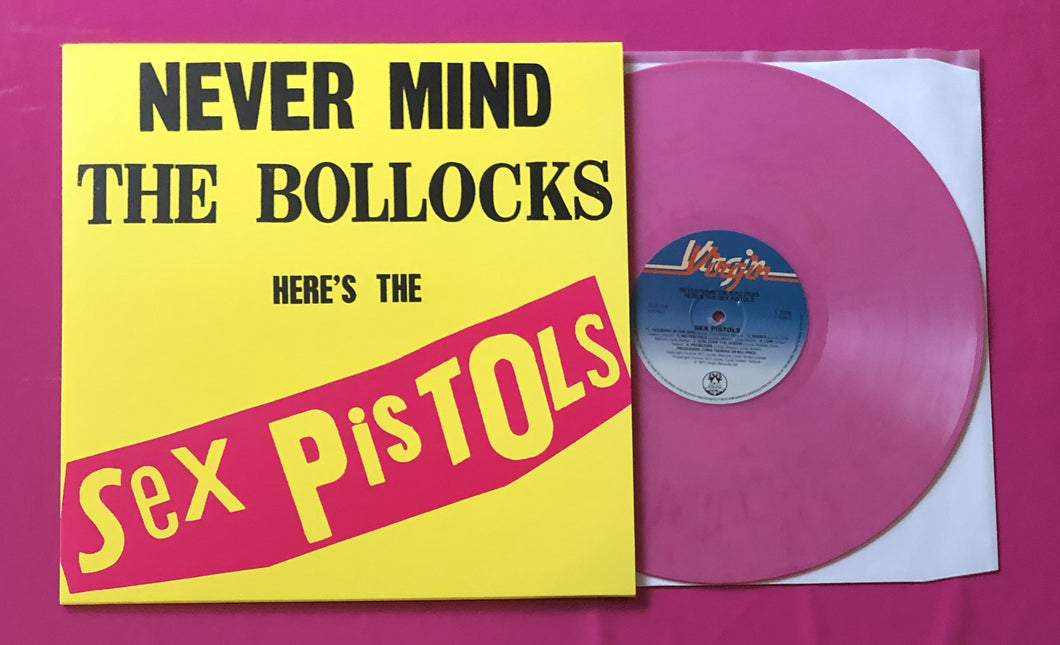 Sex Pistols - Never Mind The Bollocks LP Pink Marble Vinyl Repress