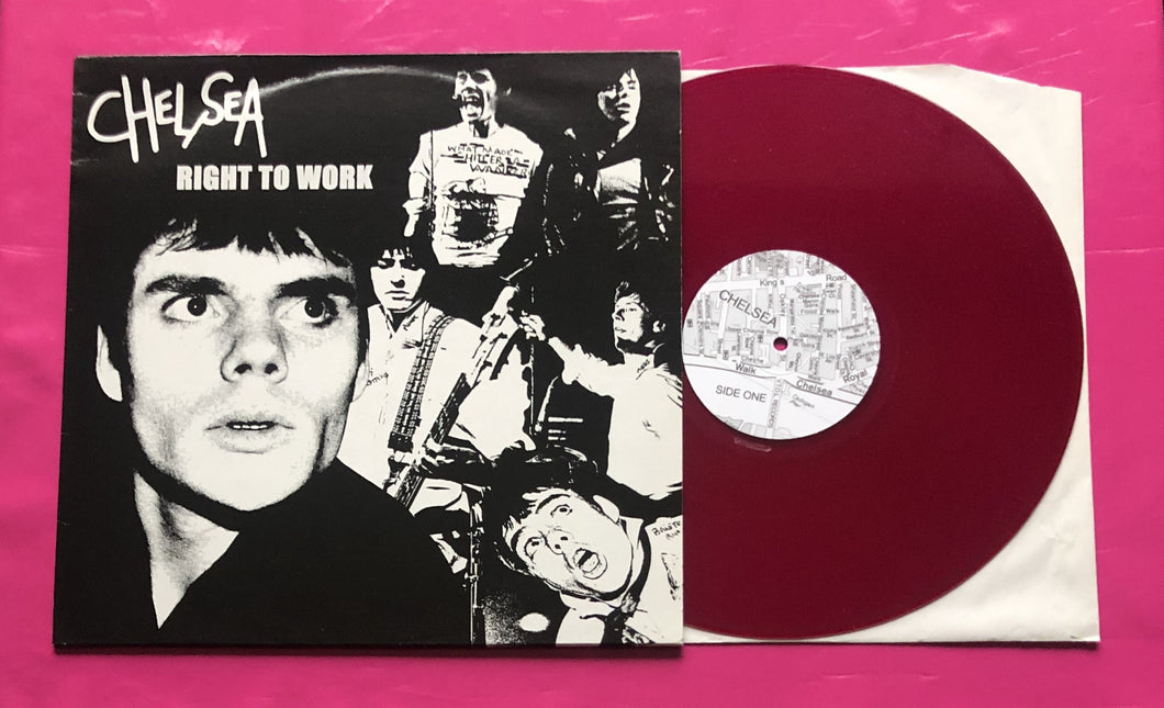 Chelsea - Right To Work LP Red Vinyl Singles & Session/Live Tracks