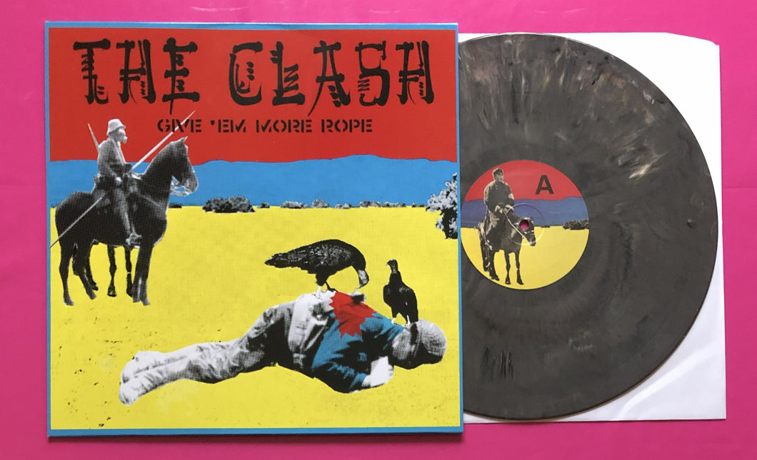 Clash - Give 'Em More Rope LP Demo & Live Versions Grey marble Vinyl