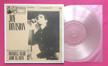 Load image into Gallery viewer, Joy Division - Russel Club June 1979 LP Clear Vinyl Hawkeye Records