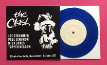 Load image into Gallery viewer, Clash - Live Manchester 7" Elizabethan Suite Oct 1977 Blue Vinyl Pressing