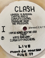 Load image into Gallery viewer, Clash - Live At Mont De Marsan 1977 LP Limited Repress On White Vinyl