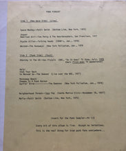 Load image into Gallery viewer, Various Artists - Whitman's Punk Sampler LP Sex Pistols Damned Ramones