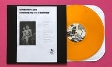 Load image into Gallery viewer, Generation X - Live In Sheffield 1978 LP Clear Orange Vinyl Pressing