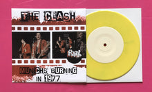 Load image into Gallery viewer, Clash - Munich's Burning In 1977 Live 4 Track EP Pressed On Yellow Vinyl