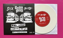 Load image into Gallery viewer, Sex Pistols - Pretty Vacant / Anarchy 7" White Vinyl Guitar Hero 2007