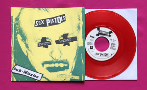Sex Pistols - Pretty Vacant/Submission 7" USA Press Red Vinyl Reproduction