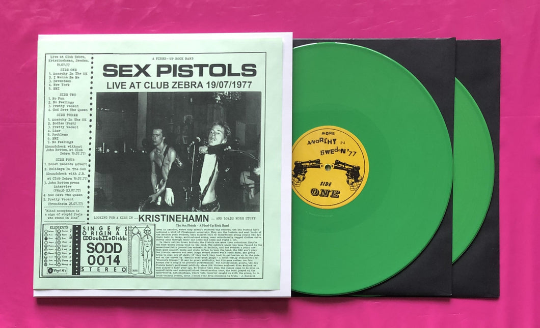 Sex Pistols Looking For A Kiss In Kristinehamn Lp 1977 On Green Viny Punkrockdisco 