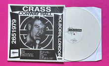 Load image into Gallery viewer, Crass - Live Conway Hall 1979 LP White Vinyl 50 Only Hardcore Records
