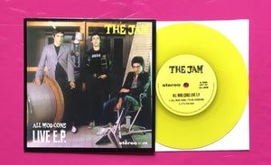 Jam - All Mod Cons Live EP 7" Single 4 Tracks Pressed On Yellow Vinyl