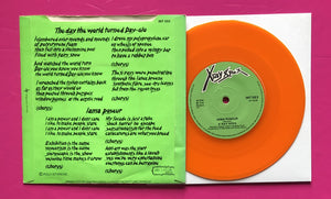 X Ray Spex - Day The World Turned Day-glo 7" Orange Vinyl EMI 1978