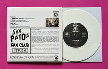 Load image into Gallery viewer, Sex Pistols - Fan Club Lost Live '76 E.P. Issue 6 on White Vinyl Collector Cards