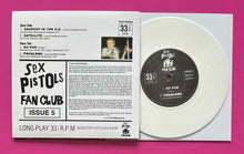 Load image into Gallery viewer, Sex Pistols - Fan Club Lost Live '76 E.P. Issue 5 White Vinyl Collector Cards