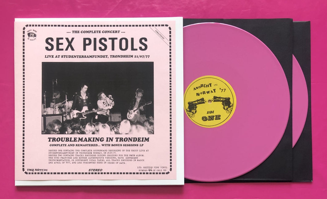 Sex Pistols - Troublemaking In Trondheim LP Pink Vinyl Double LP