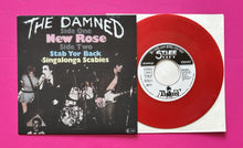 Load image into Gallery viewer, Damned - New Rose 7" Single Red Vinyl Repro Of Stiff German Original