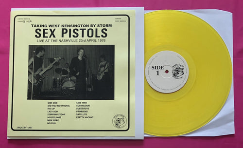 Sex Pistols - Live At The Nashville LP TMQ Records Limited Yellow Vinyl 