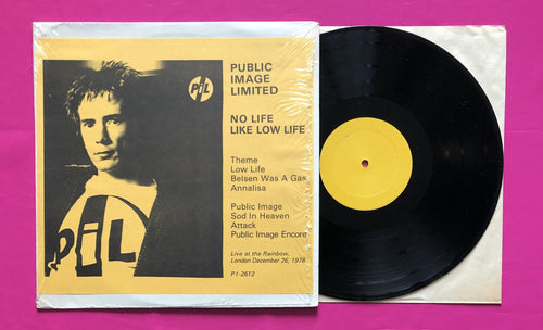 Public Image Ltd / PIL - No Life Like Low Life LP Live Rainbow London 1978