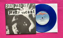 Load image into Gallery viewer, Sex Pistols - Pretty Vacant 7" Blue Vinyl New Zealand Picture Sleeve Repro