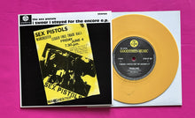 Load image into Gallery viewer, Sex Pistols - Swear I Stayed For The Encore '76 EP Yellow Vinyl 7" Single GTM