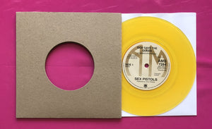 Sex Pistols - God Save The Queen 7" A&amp;M Reproduction On Yellow Vinyl