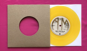 Sex Pistols - God Save The Queen 7" A&amp;M Reproduction On Yellow Vinyl