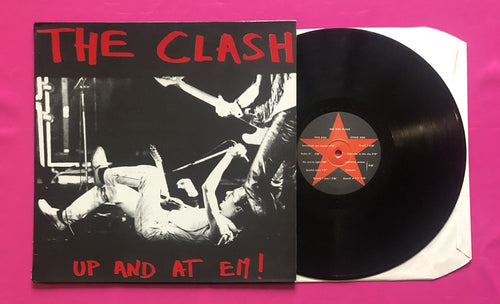 Clash - Up And At 'Em LP Recorded 1981 Live In Paris Red & Black 1982