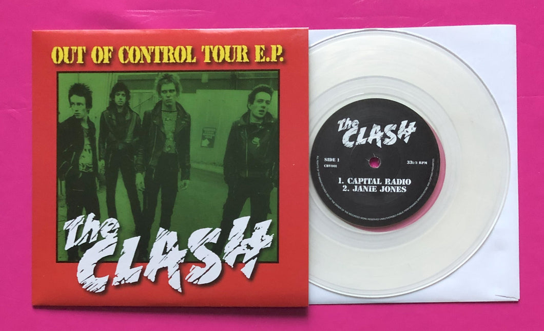 The Clash - Out of Control Tour E.P. Clear Vinyl Live Manchester '77